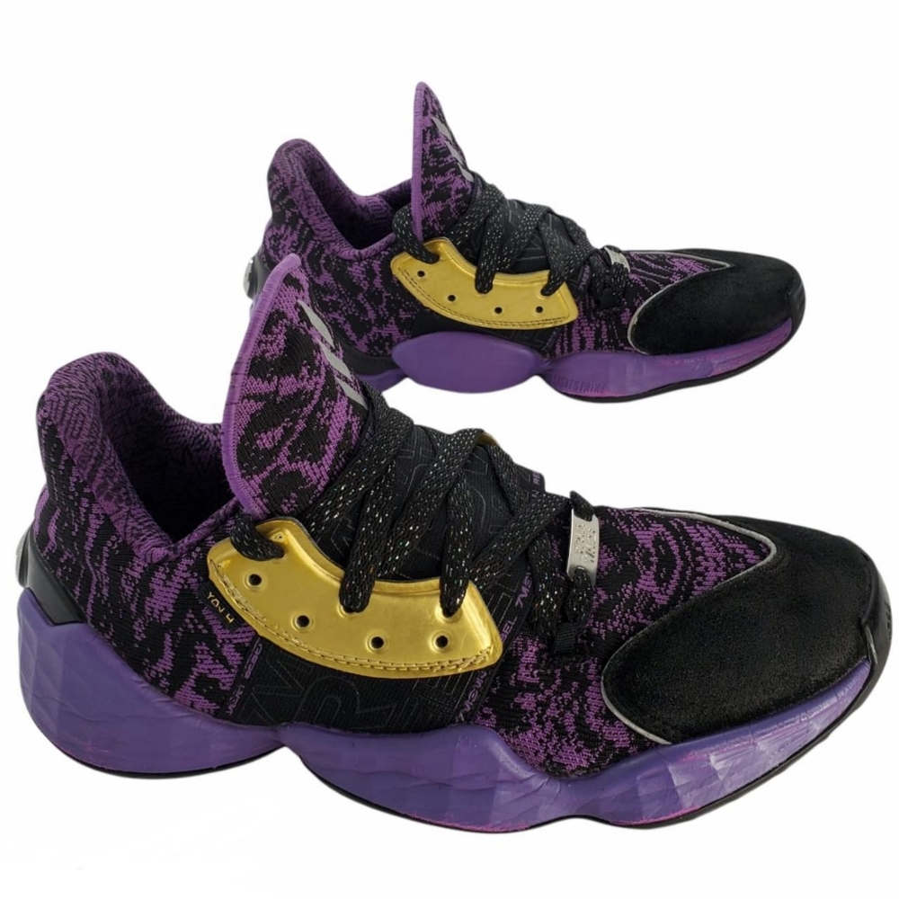 ADIDAS X STAR WARS HARDEN VOL 4 PURPLE BLACK GOLD SHOES SNEAKERS size 6 mens